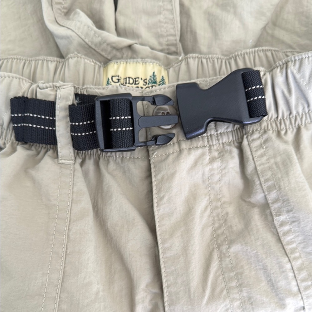Tan Cargo Shorts with Adjustable Waistband - Picture 7 of 13